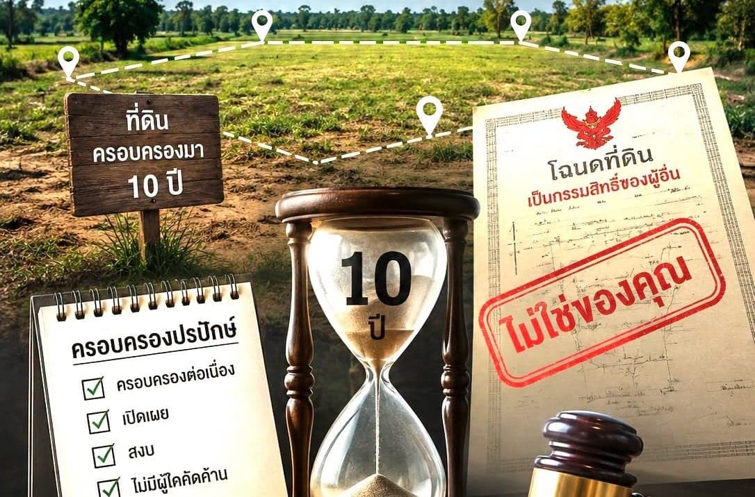 ถอดบทเรียนคำพิพากษา ครอบครองที่ดินคนอื่นครบ 10 ปี ไม่ได้แปลว่าได้เป็นเจ้าของทันที