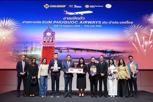 Sun PhuQuoc Airways เปิดบริการใหม่ บินตรงกรุงเทพฯ–ฟูก๊วก เริ่ม 8 สิงหาคมนี้