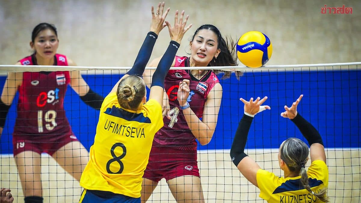 วอลเลย์บอลหญิงไทย ทุบคาซัคฯ คว้าแชมป์กลุ่ม B ฉลุย 8 ทีม ศึกชิงแชมป์เอเชีย