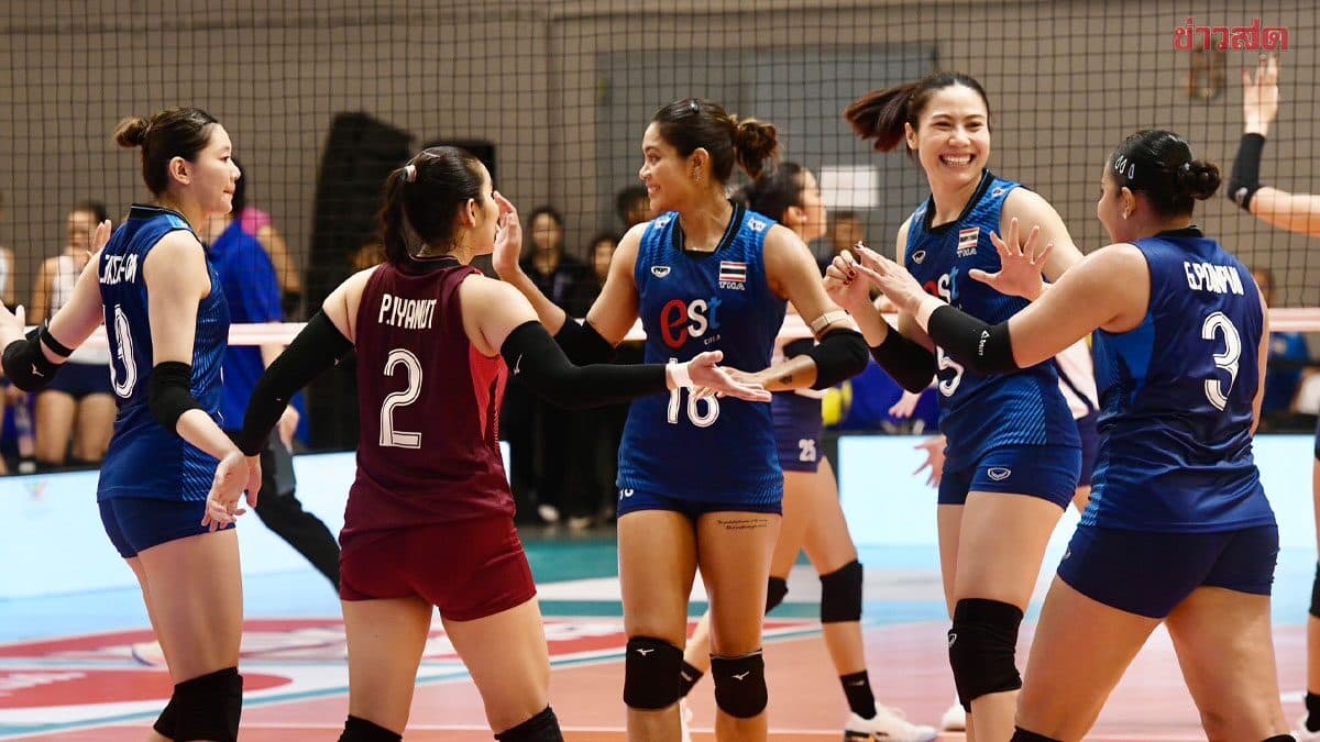 วอลเลย์บอลสาวไทย ส่งชุดใหญ่ทุบสาวปินส์ ประเดิมชัยชนะ ซี วี คัพ 2026 เลก2