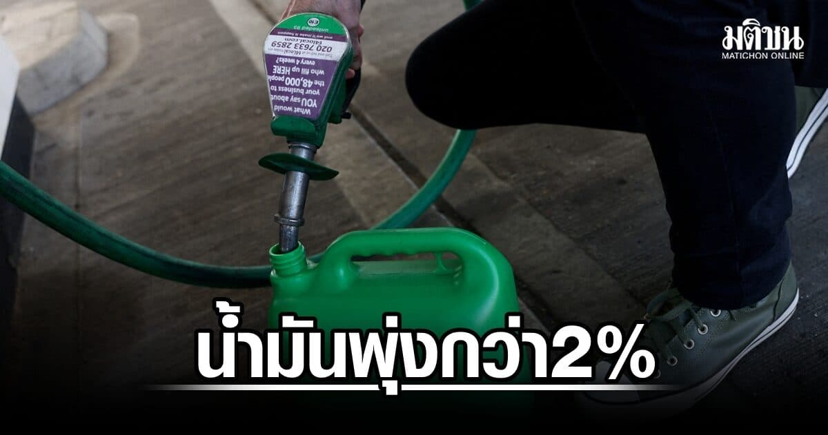 น้ำมันพุ่งกว่า 2% ปิดตลาดสูงสุดในรอบเกือบ 1 เดือน วิเคราะห์ชี้ความขัดแย้งยังไม่มีทางออก