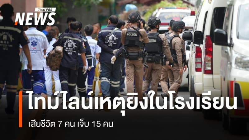 ไทม์ไลน์เหตุยิงภายในโรงเรียนเทพศิรินทร์ นนทบุรี เสียชีวิต 7 คน เจ็บ 15 คน