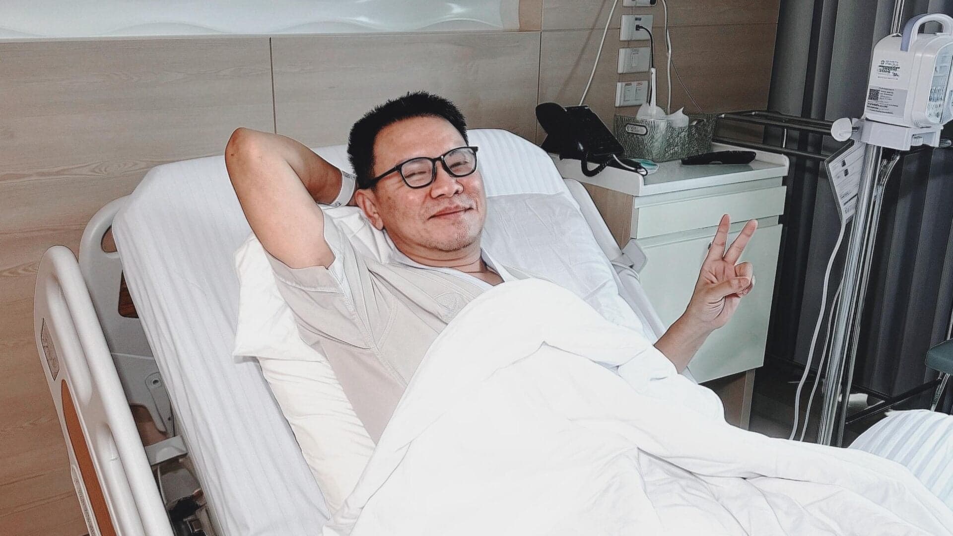 ‘จตุรงค์’ กระเปาะลำไส้อักเสบ ล่าสุดคุณหมอให้กลับบ้านแล้ว