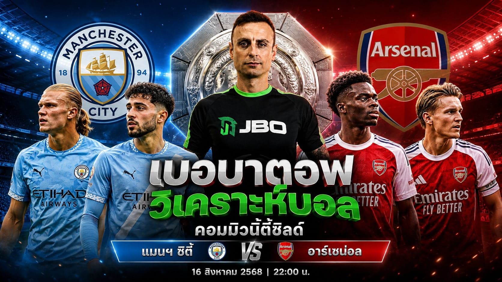 เบอบาตอฟ วิเคราะห์บอล คอมมิวนิตี้ชิลด์ แมนฯ ซิตี พบ อาร์เซนอล