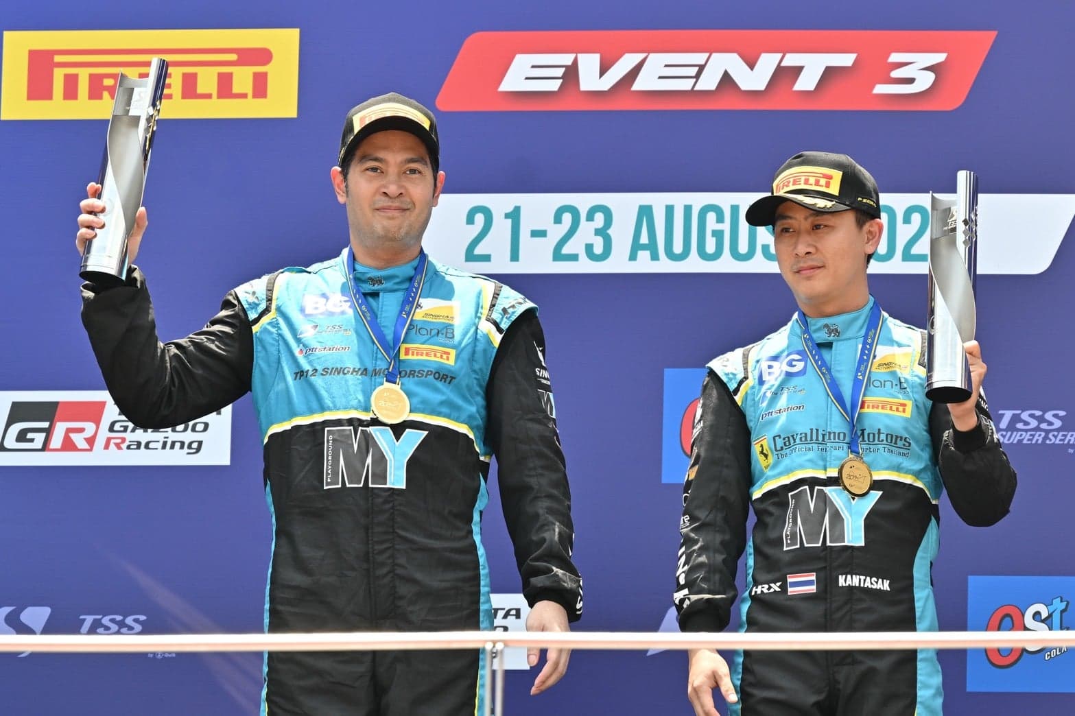 ‘ปิติ-วรวุฒิ’ พา ‘สิงห์ มอเตอร์สปอร์ตฯ’ ครองโพเดียม TSS GT3 เซปัง