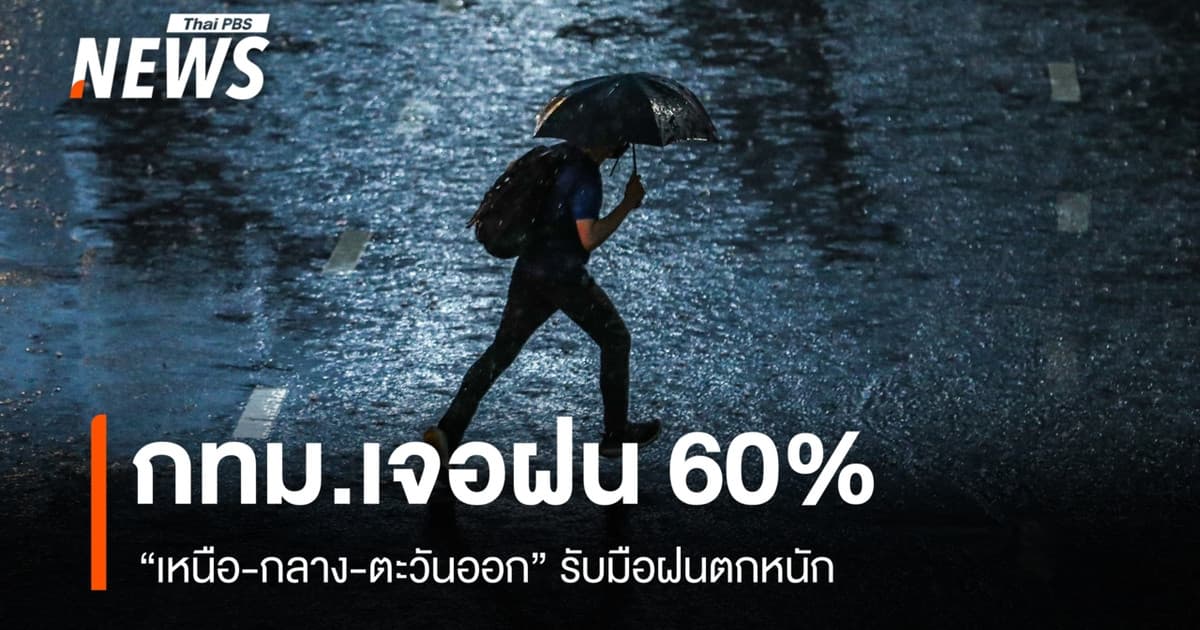 สภาพอากาศวันนี้ "เหนือ-กลาง-ตะวันออก" รับมือฝนตกหนัก