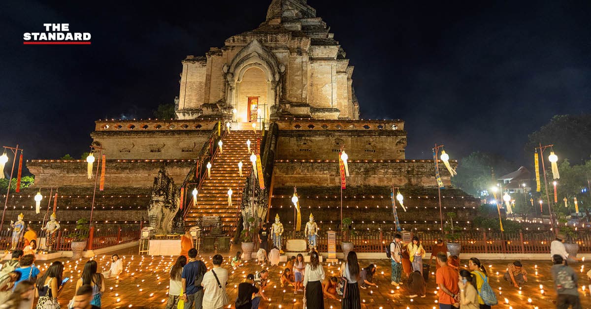 เชียงใหม่ ร่วมจุดผางประทีป3,000 ดวงถวายเป็นพุทธบูชาน้อม รำลึกพระมหากรุณาธิคุณสมเด็จพระพันปีหลวง เนื่องในวันแม่แห่งชาติ