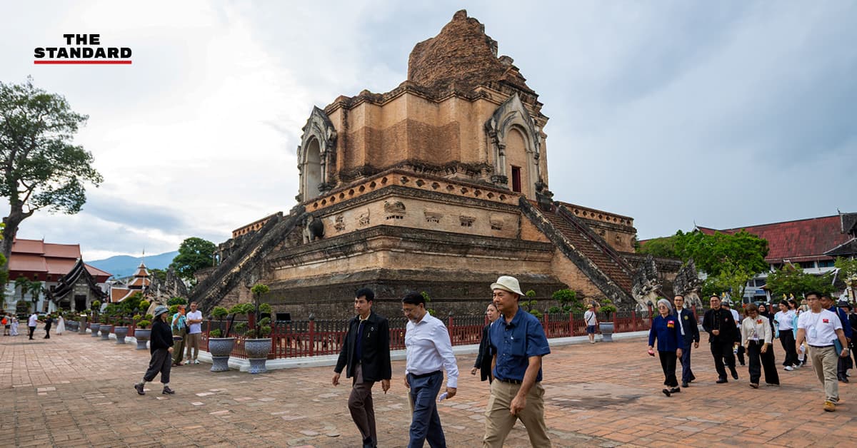 ผู้เชี่ยวชาญ ICOMOS ตรวจประเมิน ‘วัดเจดีย์หลวง’ หนึ่งในแหล่งเสนอขึ้นทะเบียนมรดกโลก