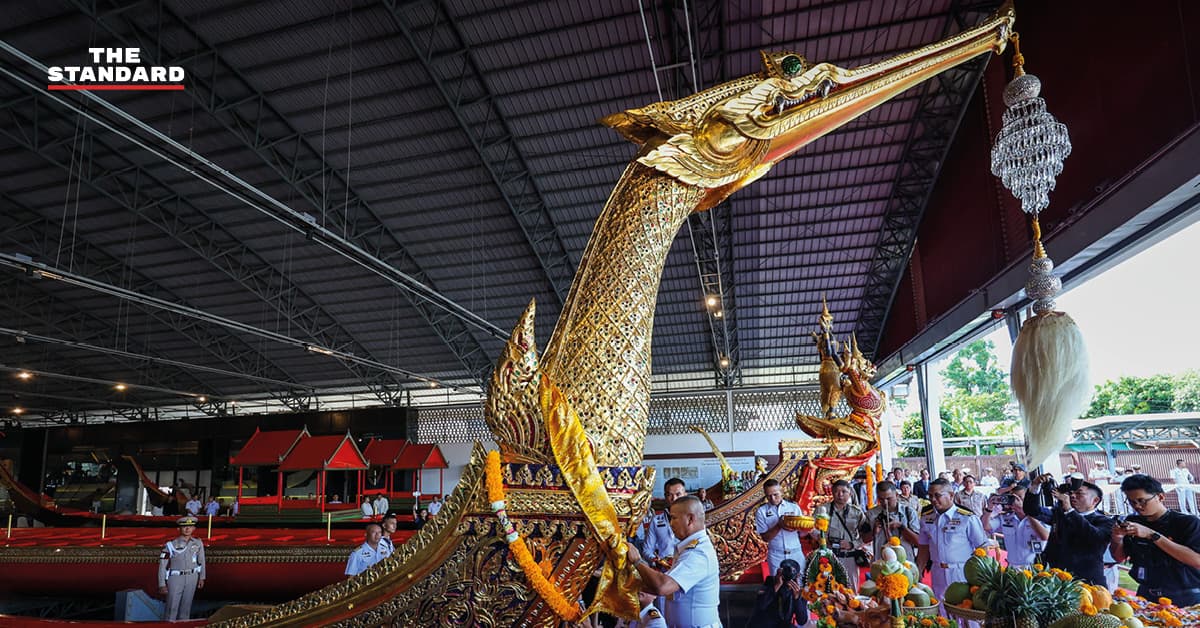 กองทัพเรือทำพิธีบวงสรวงเรือพระราชพิธี เตรียมพร้อมจัดขบวนพยุหยาตราทางชลมารค ถวายผ้าพระกฐิน 2569