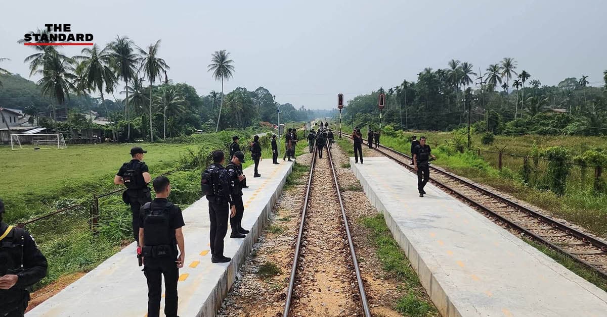 รฟท. เตรียมพร้อมซ่อมทางรถไฟสายใต้ ช่วงมะรือโบ–ตันหยงมัส หลัง EOD เคลียร์พื้นที่เหตุระเบิด คาดใช้เวลา 3 ชั่วโมงก่อนเปิดเดินรถ