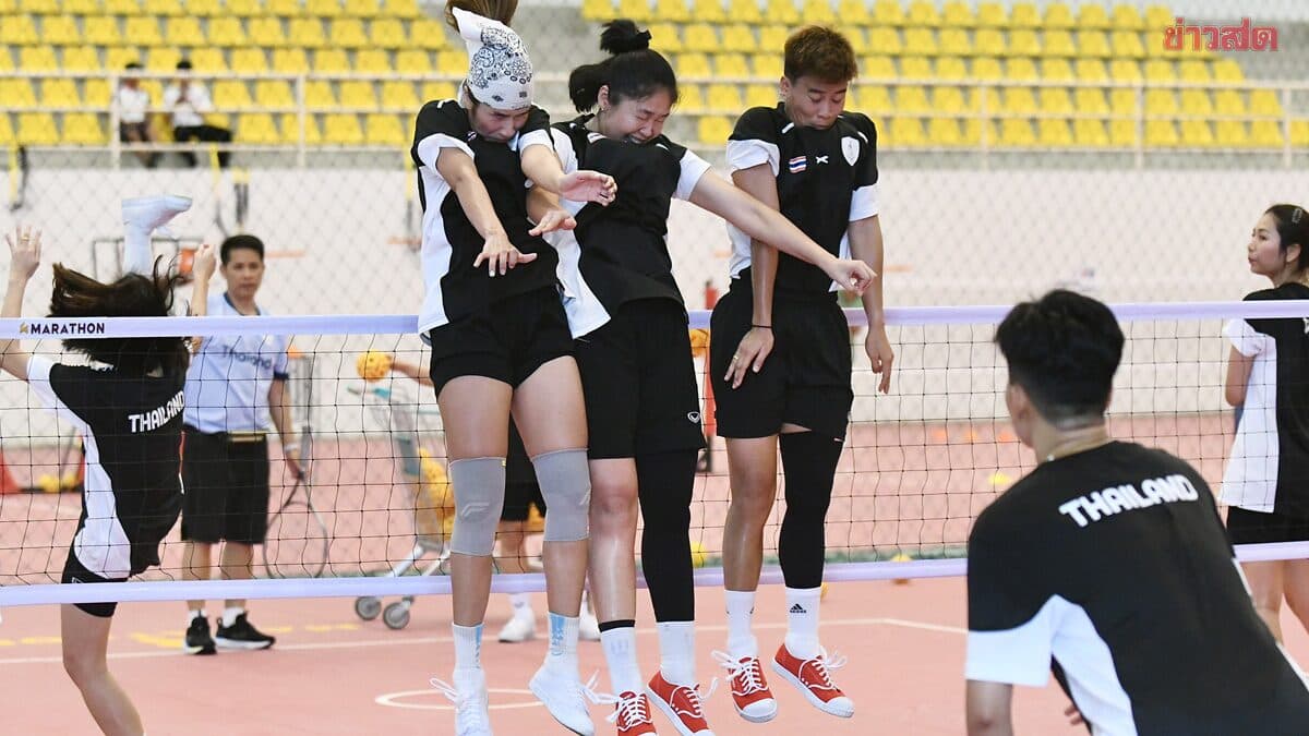 ตะกร้อทีมชาติไทย เดินหน้าซ้อมเข้มเตรียมลุยเอเชียนเกมส์ ล็อกเป้า 4 เหรียญทอง