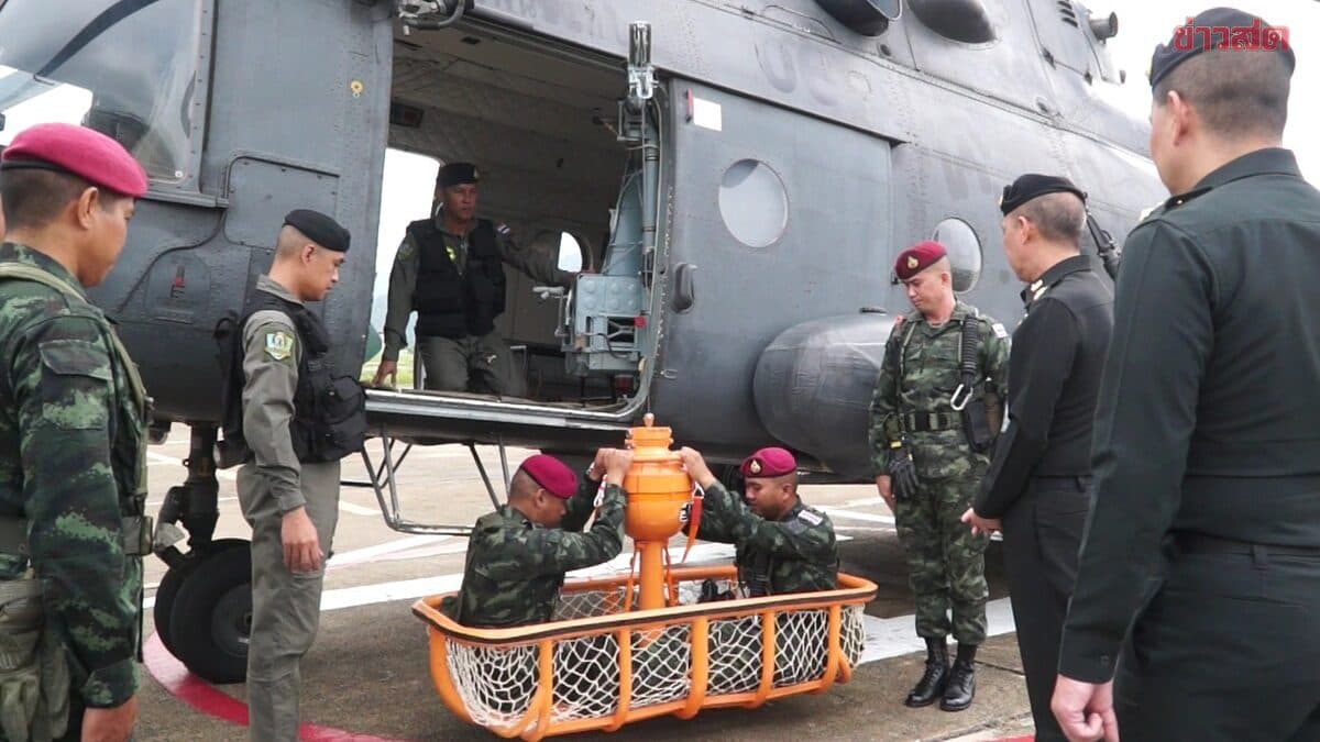 ผบ.ศบบ.ตรวจความพร้อม กำลังพล-ยุทโธปกรณ์-อากาศยานศูนย์บรรเทาสาธารณภัย เตรียมพร้อมช่วยเหลือผู้ประสบภัย