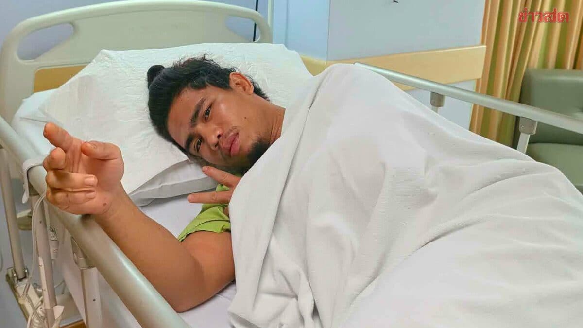 ทีมงานอัปเดตอาการ สุริยันเล็ก พ.เย็นยิ่ง นักชกดัง หลัง CT Scan จากอุบัติเหตุถูกรถตู้ชน