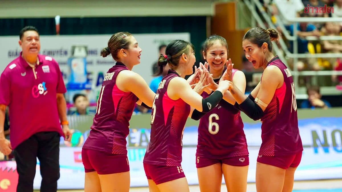วอลเลย์บอลสาวไทย ทุบเวียดนาม ขาด คว้าแชมป์ ซี วี คัพ 2026 สนามแรก