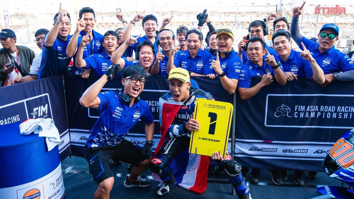 ไทย ยามาฮ่า กระหึ่มมันดาลิก้า “ตี-ไอเดีย”ผงาดคว้าชัยคนละเรซ ศึกเอเชีย โร้ดฯ สนาม 4