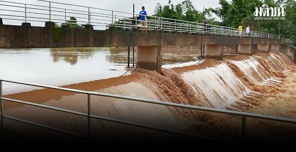 ฝนถล่มตอนบนลำปาง น้ำป่าทะลักลงน้ำวัง ล้นท่วมนาข้าว-ไร่ข้าวโพด เตือนพื้นที่ลุ่มต่ำเฝ้าระวังท่วม