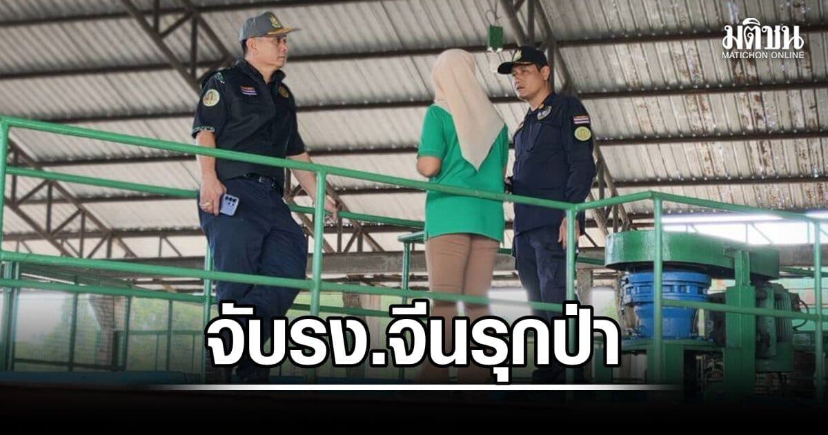 สุชาติ สั่ง ป่าไม้ จับรง.ยางเถื่อน ไทฮั้ว สัญชาติจีน พบรุกป่าสงวนสงขลา 103 ไร่ พร้อมแจ้งความ 6 กก.