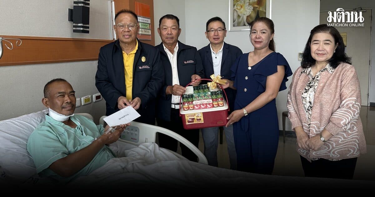 นายกสมาคมตำรวจ เยี่ยม บำรุงขวัญ รองสว.จร.บาดเจ็บจากการปฎิบัติหน้าที่