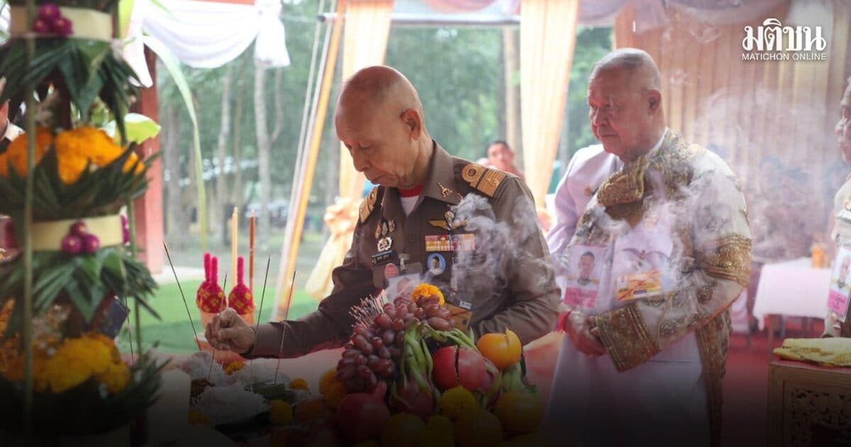 บวงสรวงตัดไม้จันทน์หอม กุยบุรี ในงานพระราชพิธีพระราชทานเพลิงพระศพ ‘พระองค์ภา’