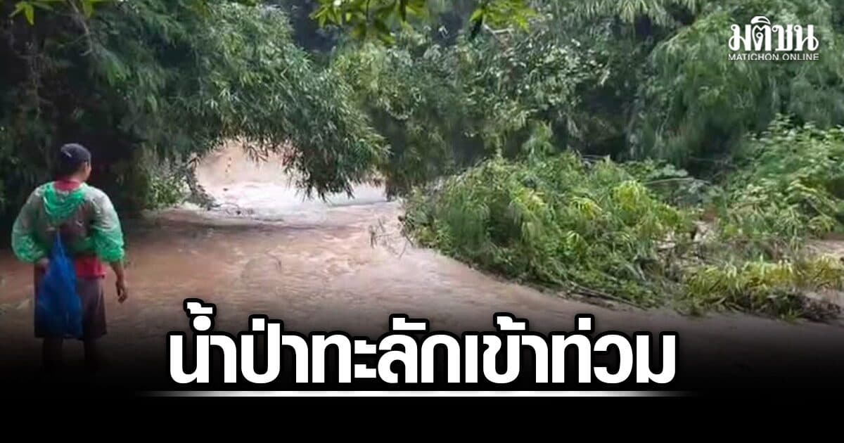 ฝนถล่มลำปาง4วันติด น้ำป่าทะลัก ท่วมพื้นที่เกษตร-บ้านปชช.กระทบ 3 อำเภอ