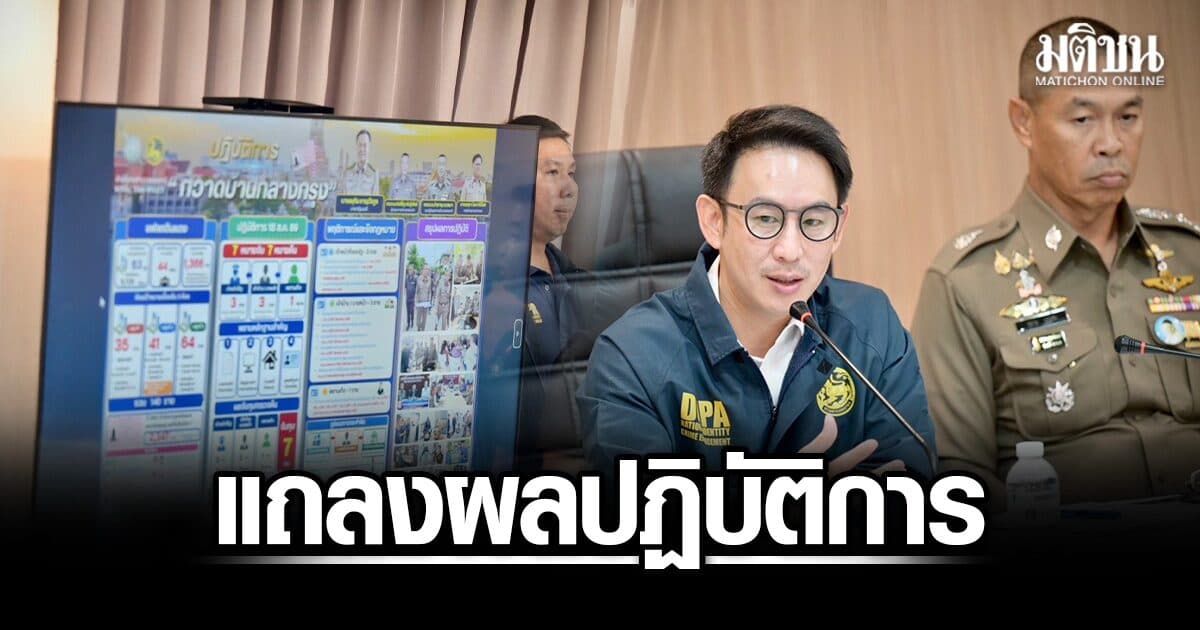 วรศิษฎ์ แถลงปฏิบัติการกวาดบ้านกลางกรุง สั่งฟันวินัย-อาญาจนท.เอี่ยวให้ออกจากราชการทันที